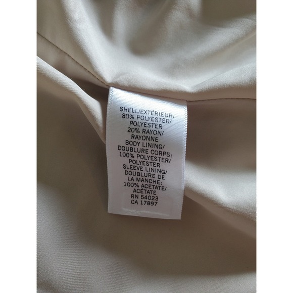 Banana Republic Womens Size 2 Beige Brown Blazer Career Business Office Jacket - Picture 4 of 4